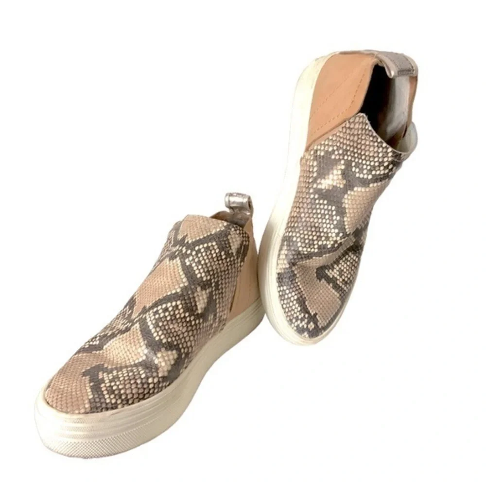 Dolce Vita Tate animal print Chelsea platform leather slip on loafer sneak… - Picture 1 of 8